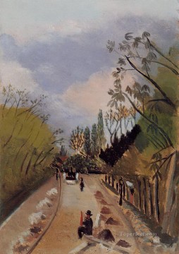 アンリ・ルソー Painting - avenue de l observatoire 1898 アンリ・ルソー ポスト印象派 素朴な原始主義